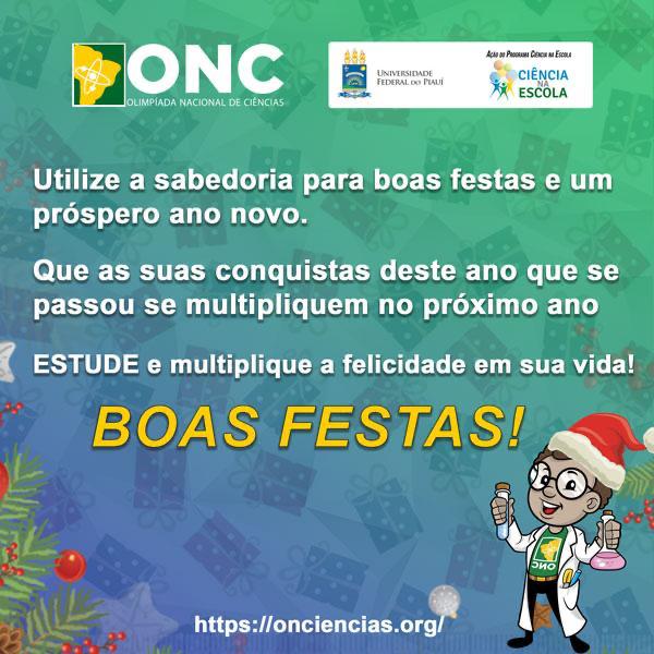 Feliz Natal e Próspero Ano da ONC