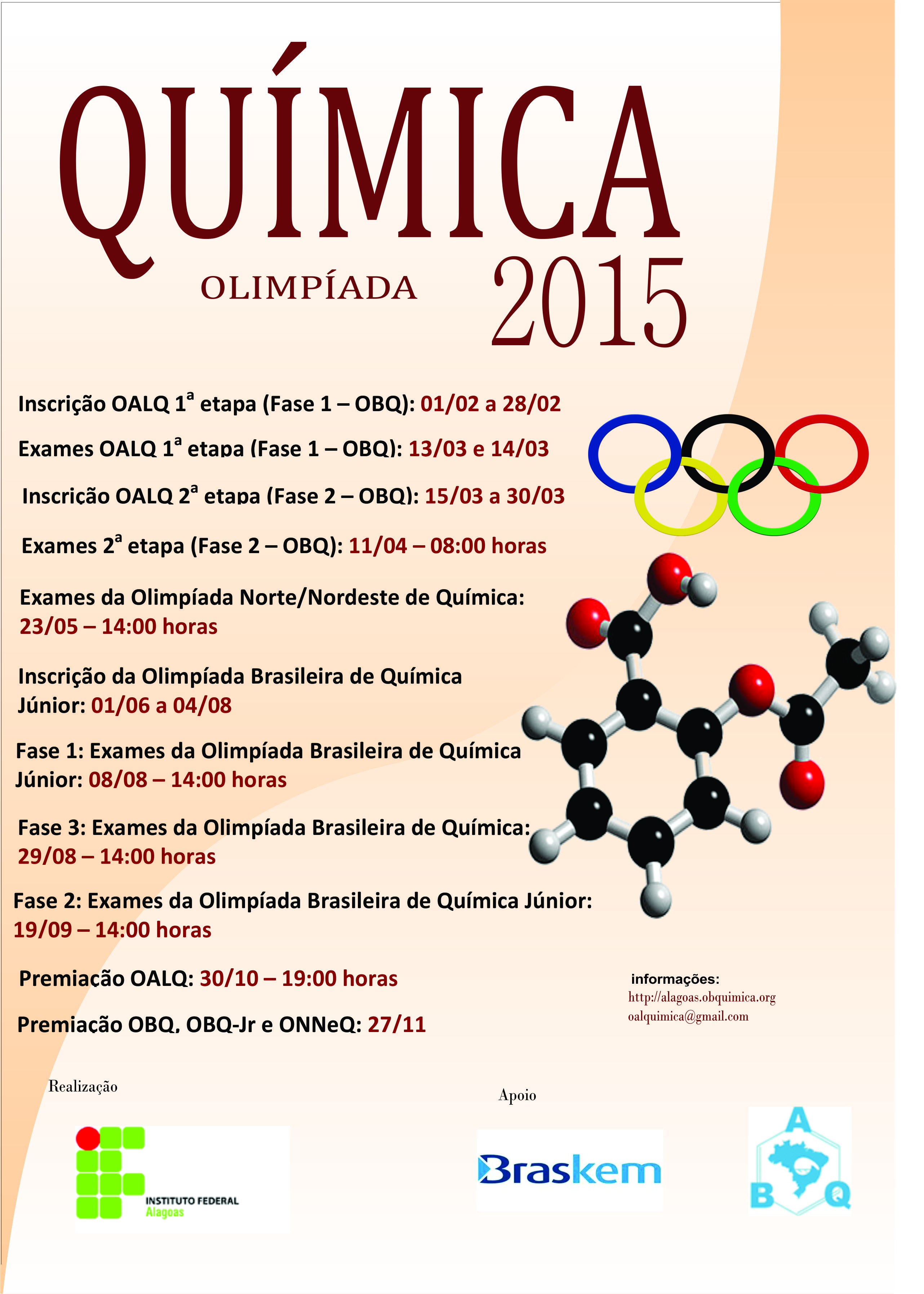 Olimpíada Alagoana de Química - 2015