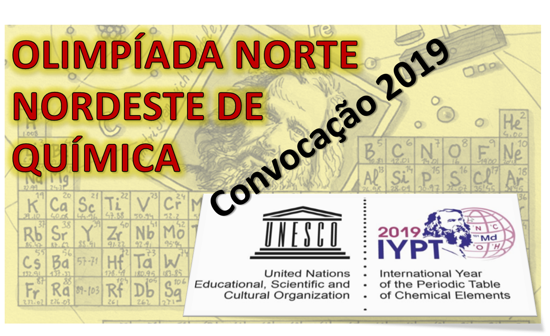 Convocação para o Exame da XXV Olimpíada Norte/Nordeste de Química - 2019
