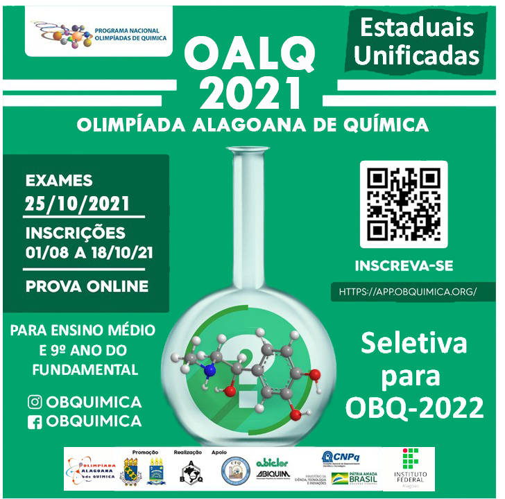 OLIMPÍADAS ALAGOANA DE QUÍMICA - EDIÇÃO 2021